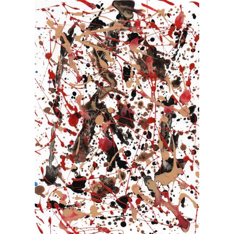 Arte moderno-No es un Pollock-decoración pared-Cuadros Abstractos Pintura Abstracta-venta online